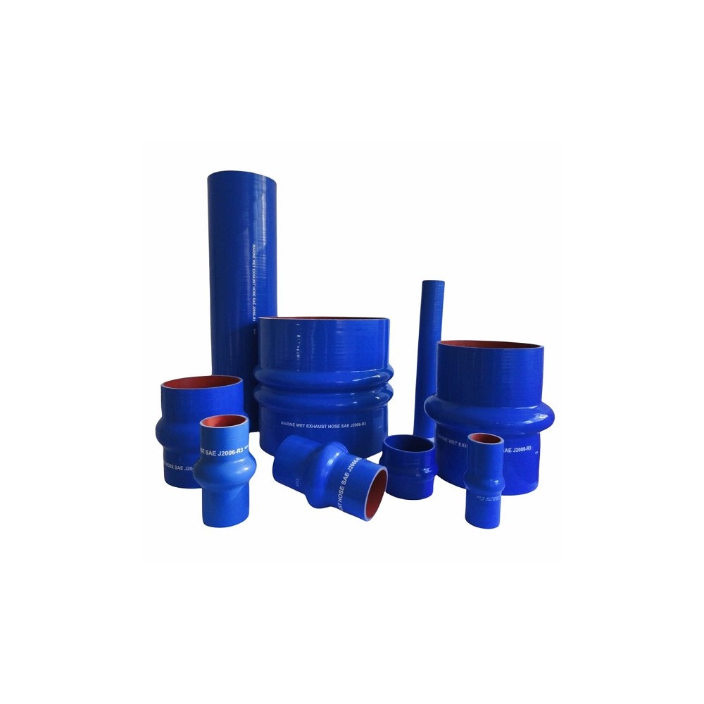 Manicotto silicone doppia onda D. 205 mm L. 355 mm (completo di fascette)