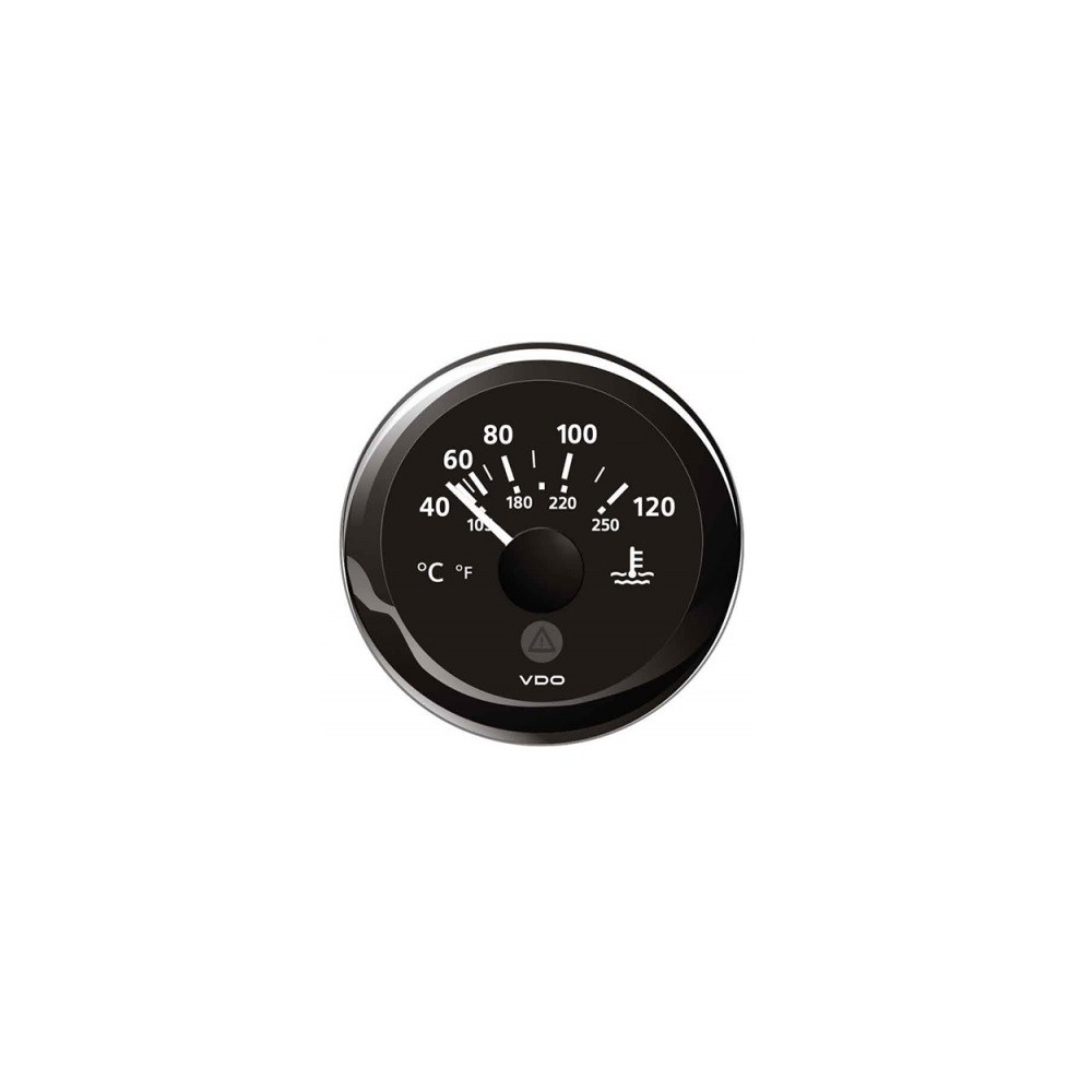 Termometro acqua 12/24 V NERO
