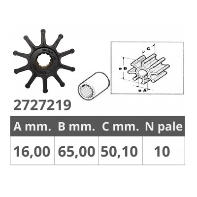 Girante Jabsco 17937-0001B