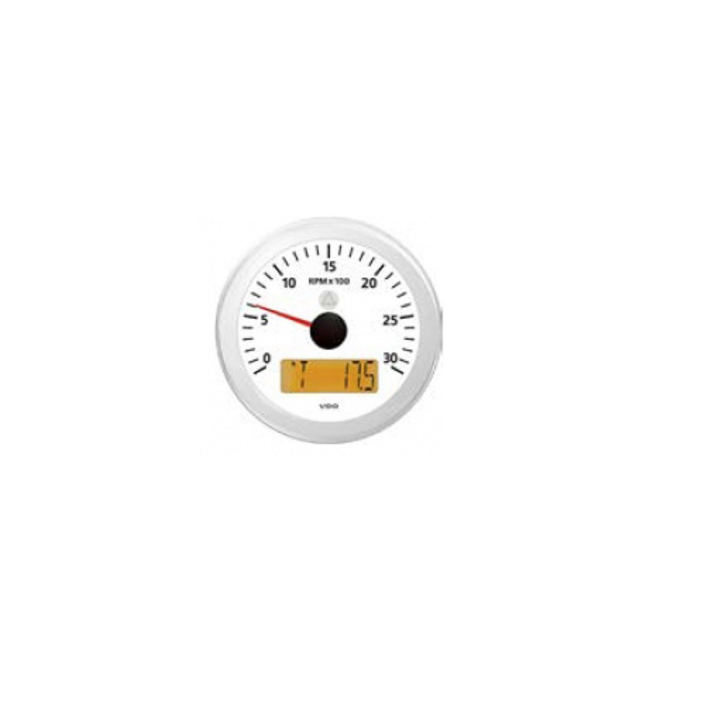 Contagiri C/contaore 3000 G/I 12/24V BIANCO