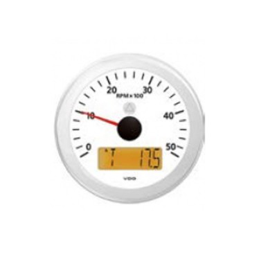 Contagiri C/contaore VDO 4000 RPM D. 85 mm BIANCO