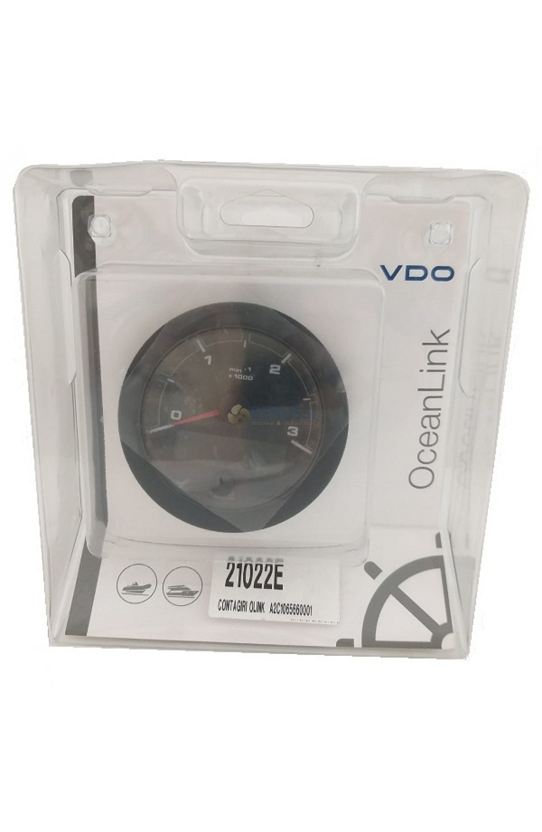 Tacometro VDO 3000 RPM NERO